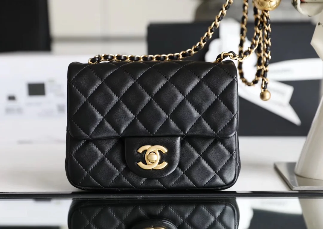 Chanel Classic Flap Mini Square Metal Ball Flap Bag 13x18x7 cm - description_image2