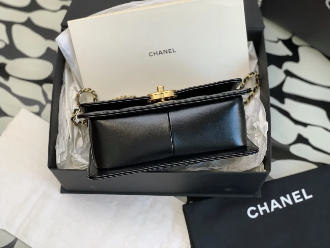 Chanel Boy Chanel double small-ball adjustable mini drawstring 19cm - description_image7