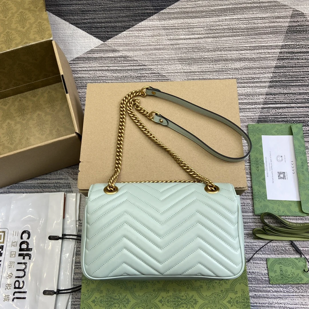 Gucci GG Marmont Chain Shoulder Bag 26x15x7cm - description_image2