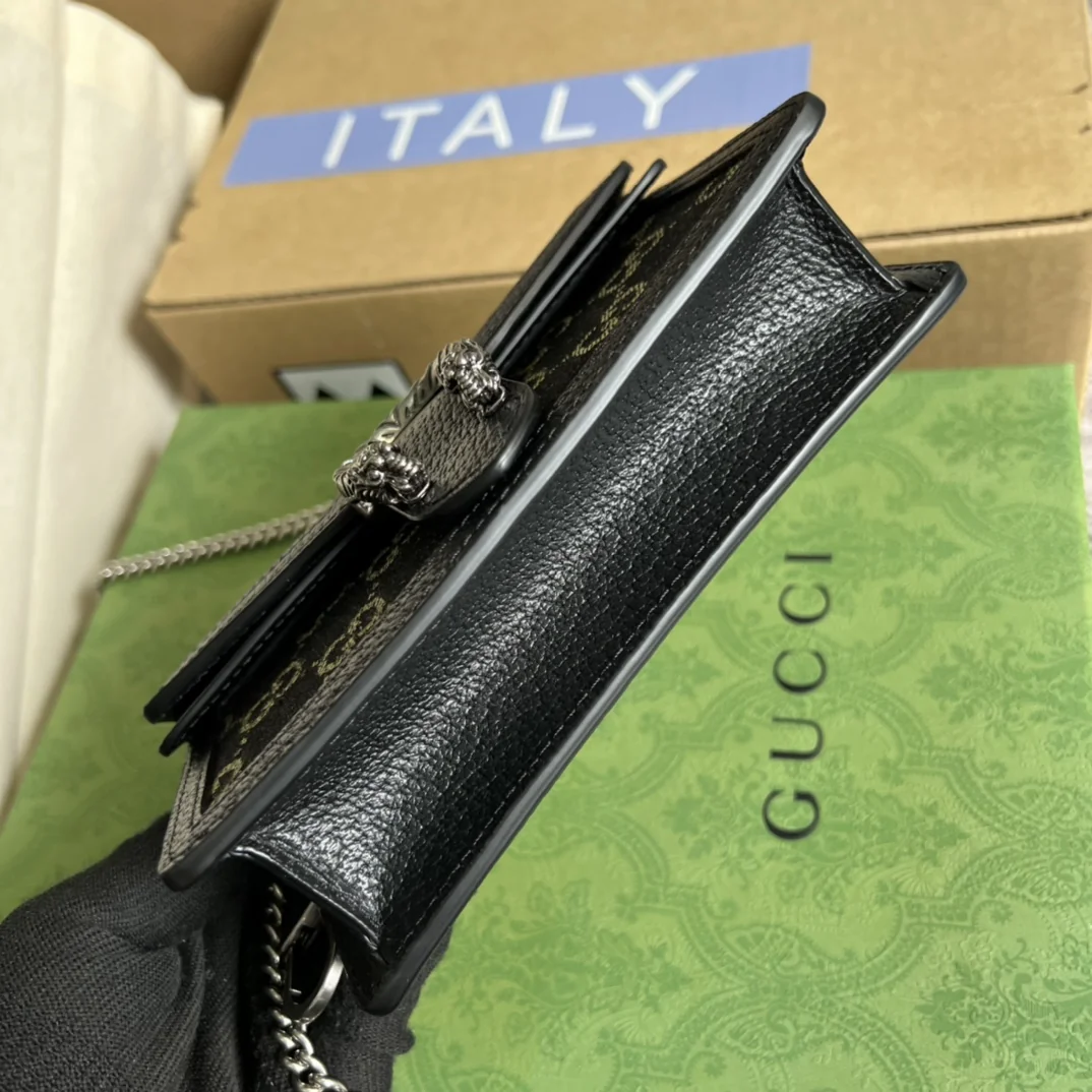4cm Gucci Dionysus 476432 Black 16.5x10x4 cm - image5