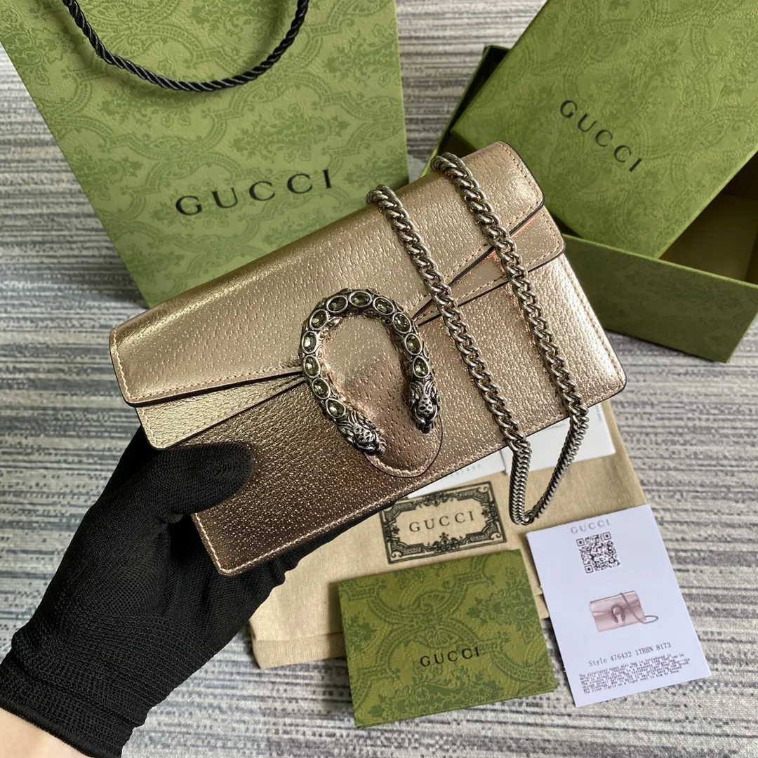 Gucci Dionysus 476432 Gold 4.5cm 16.5x10x4.5 cm - image1