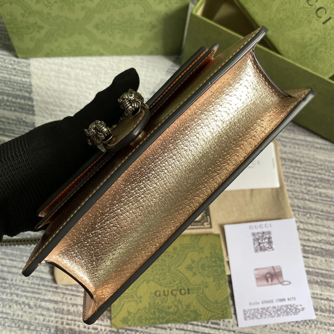 Gucci Dionysus 476432 Gold 4.5cm 16.5x10x4.5 cm - image5