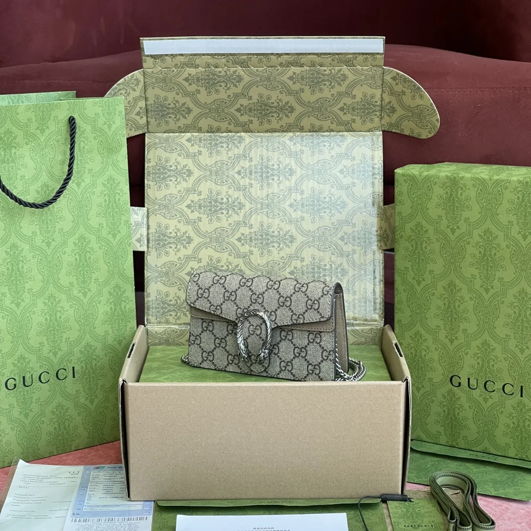 Gucci Dionysus 476432 Grey 4.5cm 16.5x10x4.5 cm - image3