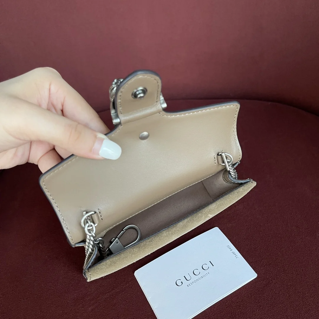 Gucci Dionysus 476432 Grey 4.5cm 16.5x10x4.5 cm - image6