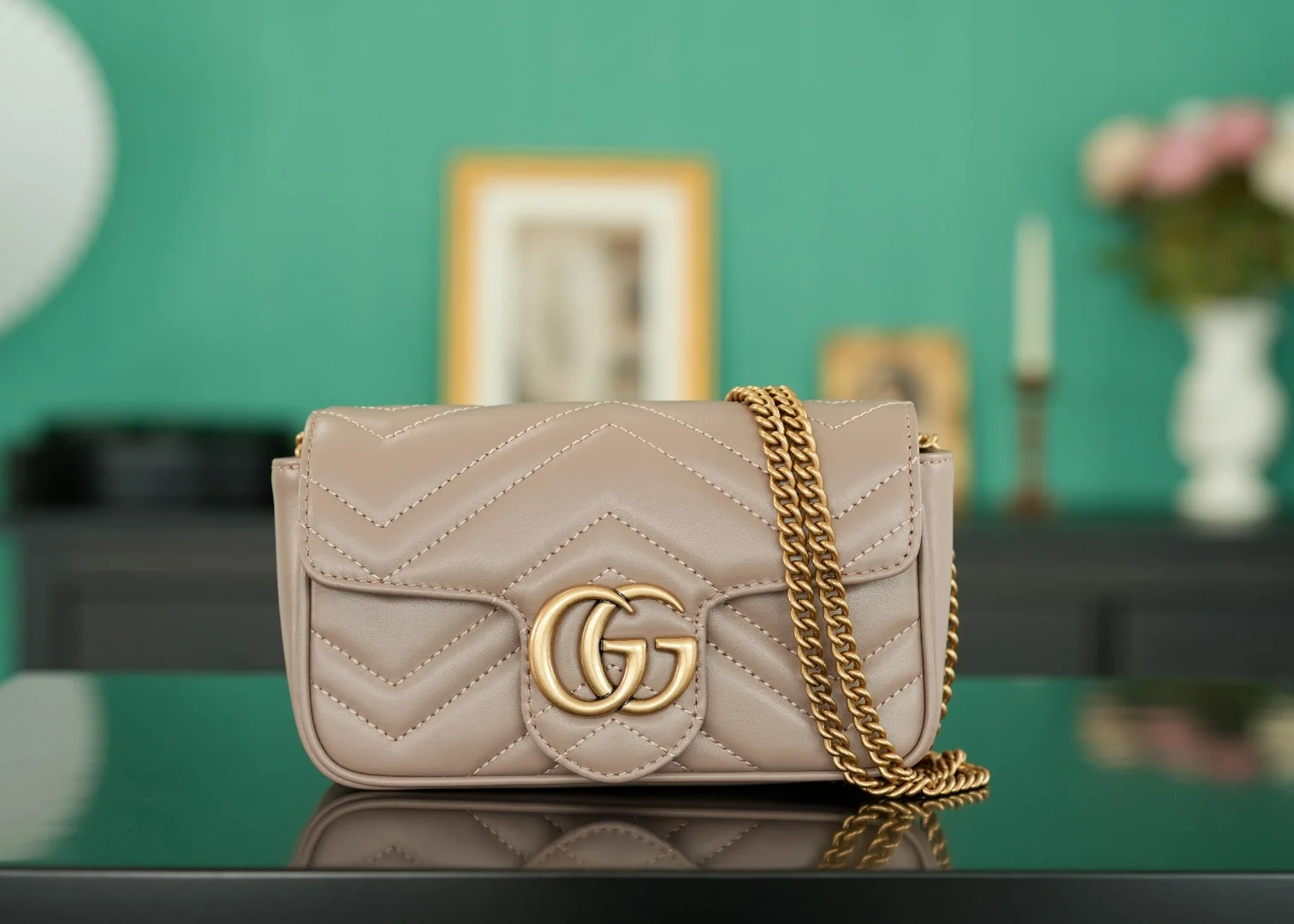 Gucci Marmont Shoulder Bag Classic Mini 16.5x10x5 cm - description_image8