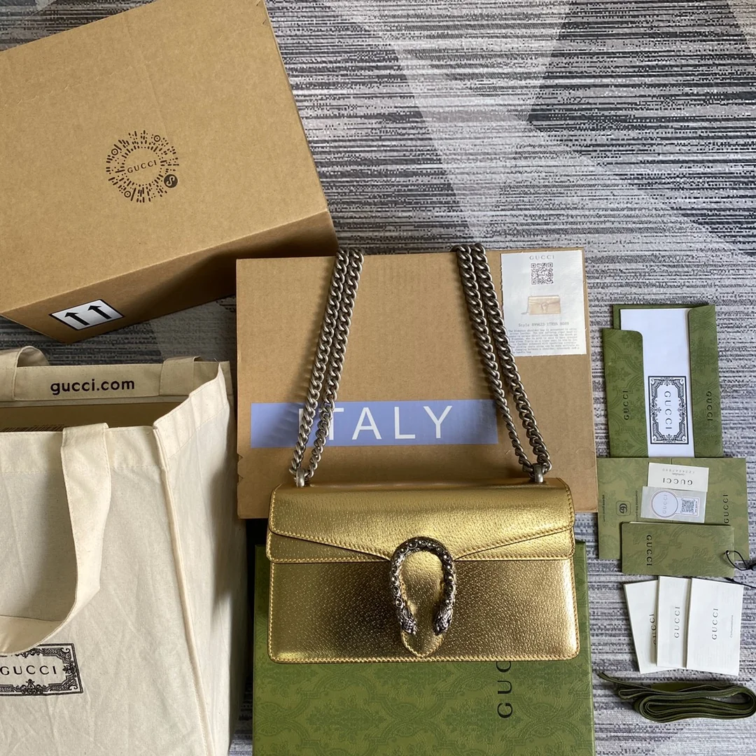 Gucci Dionysus 499623 Gold 25cm 25x14x8 cm - image2