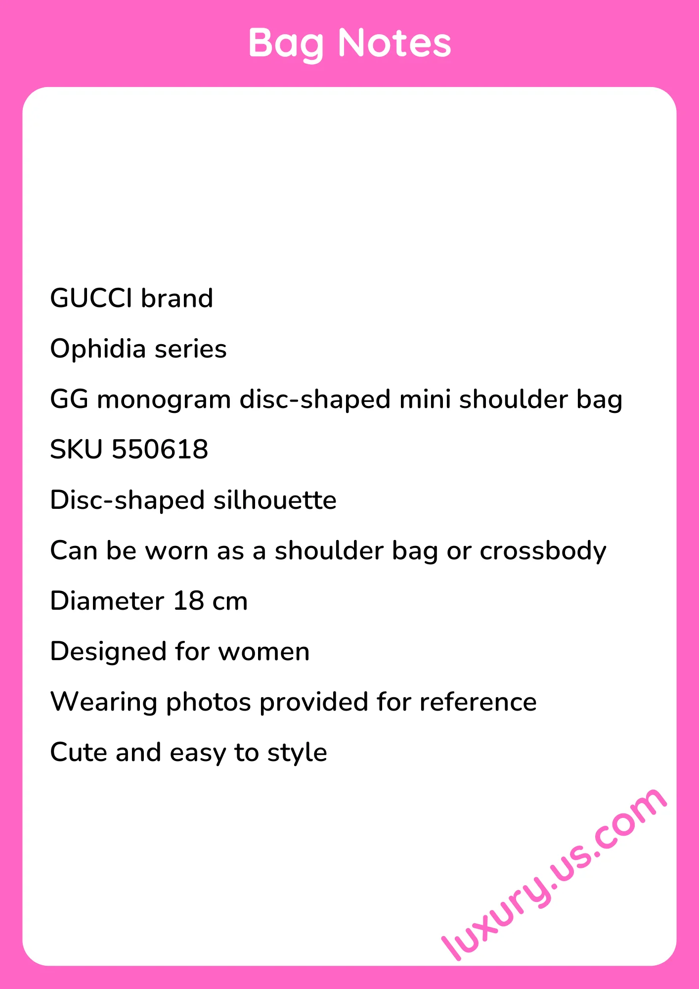 Gucci Ophidia GG Round Mini Shoulder Bag 18cm - short_description_image1