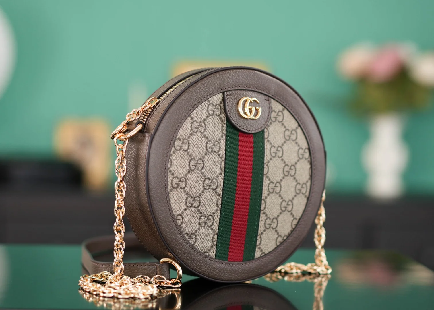 Gucci Ophidia GG Round Mini Shoulder Bag 550618 18cm - image3