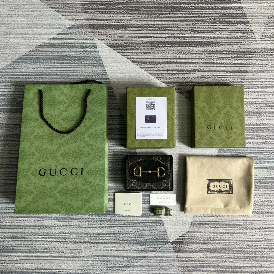 Gucci Jackie 1955 card case with push-in clasp 621887 11x8.5x3 cm - image9