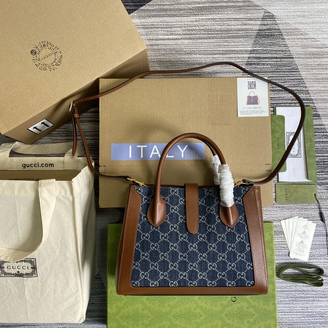 Gucci Jackie 1961 Interlocking Letter Tote 30x24x12 cm - image3