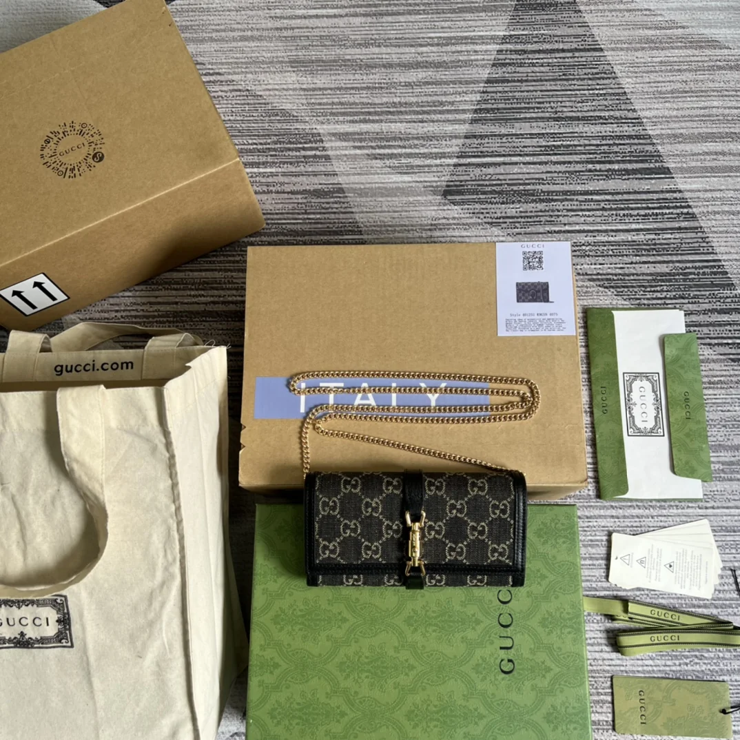 Gucci Jackie 1961 small chain shoulder bag push-lock 19x10x3.5cm - image1