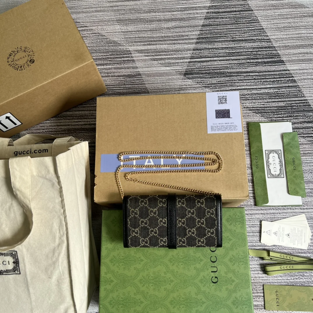 Gucci Jackie 1961 small chain shoulder bag push-lock 19x10x3.5cm - image2