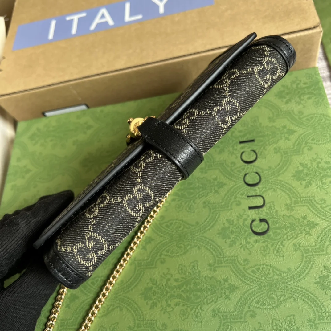 Gucci Jackie 1961 small chain shoulder bag push-lock 19x10x3.5cm - image5