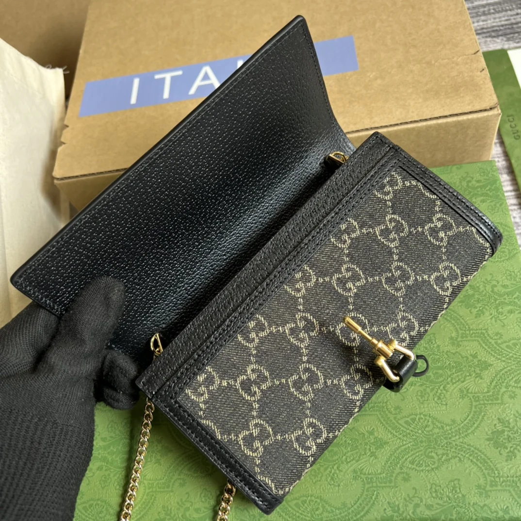 Gucci Jackie 1961 small chain shoulder bag push-lock 19x10x3.5cm - image7