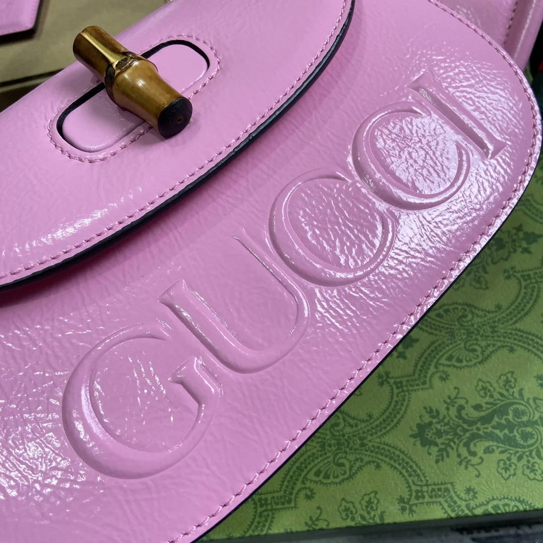Gucci Bamboo Handbag 675797 15x21x7 cm - image5