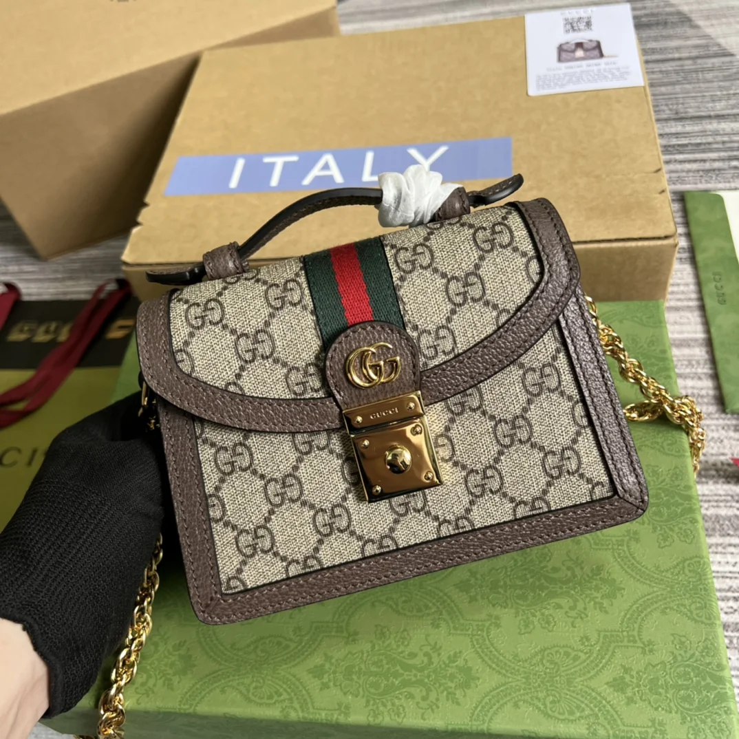 Gucci Ophidia Mini Shoulder Bag 17.5x13x6 cm - image1