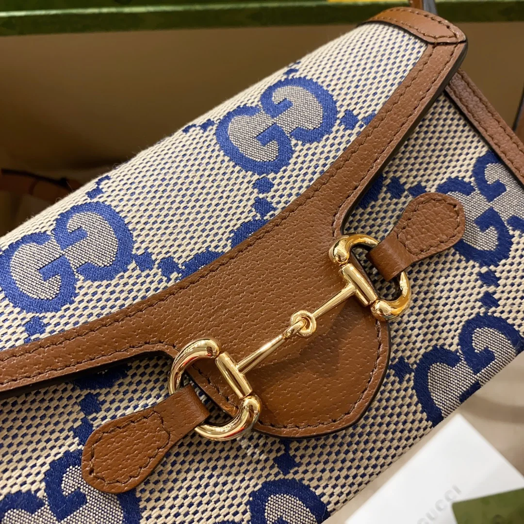 Gucci GG Horsebit 1955 Horizontal Shoulder Bag 18x12x5 cm - image4