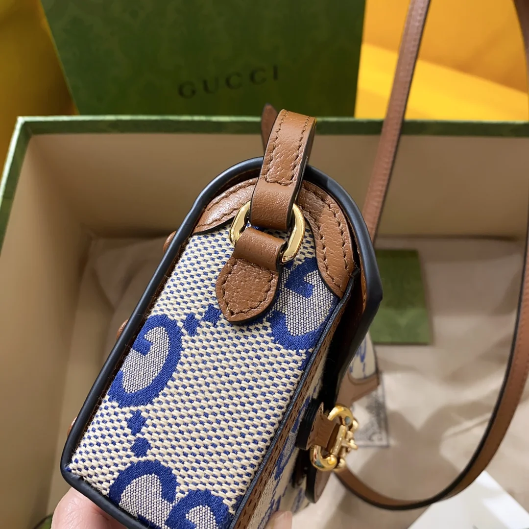 Gucci GG Horsebit 1955 Horizontal Shoulder Bag 18x12x5 cm - image6