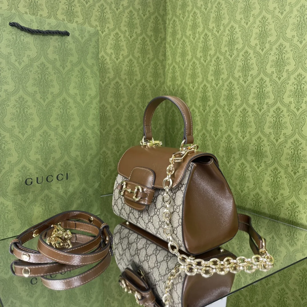 Gucci Horsebit 1955 Shoulder Bag 703848 22x16x10.5cm - image2