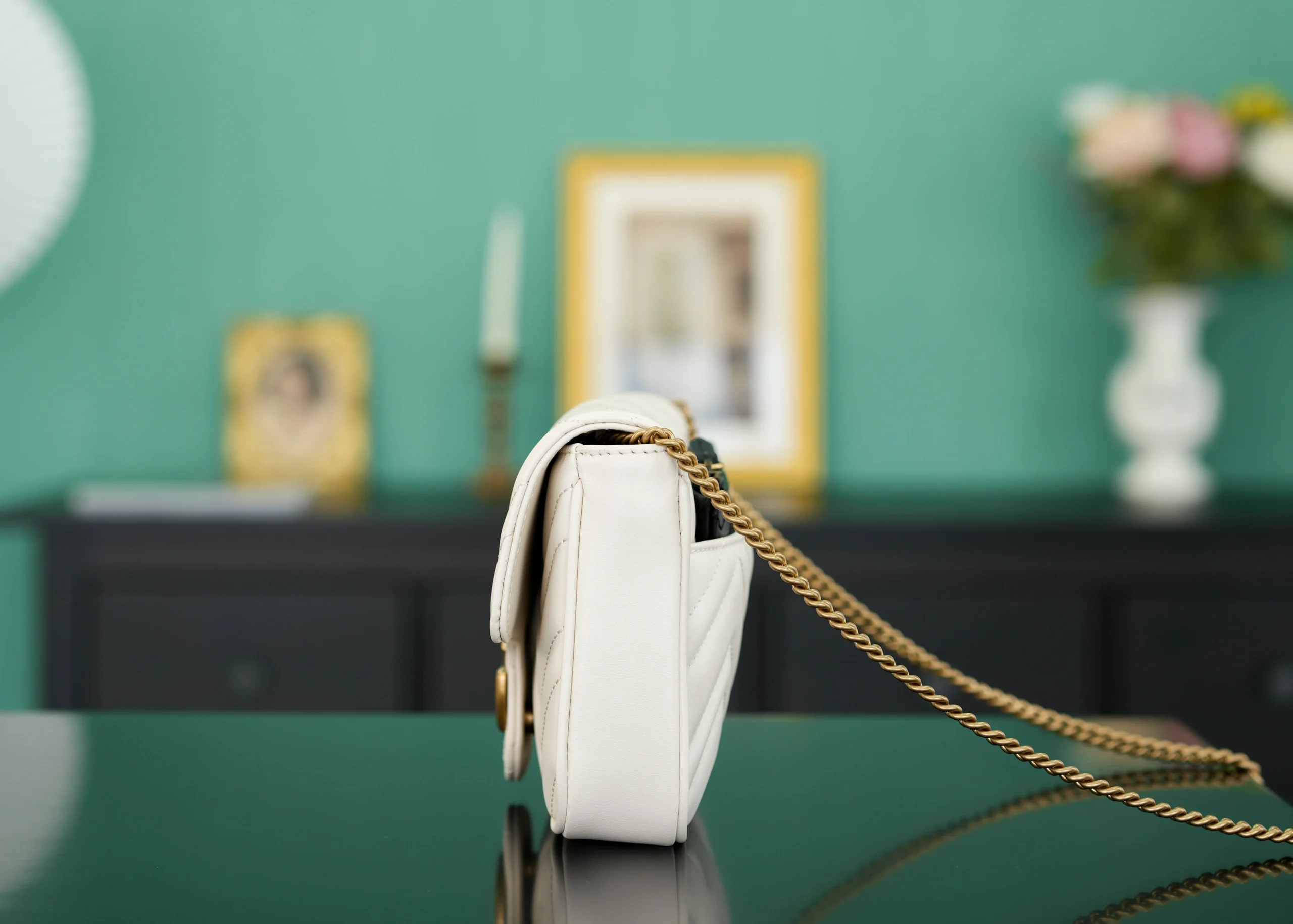 Gucci GG Marmont chain shoulder bag with card holder 751526 21x12x5 cm - description_image3