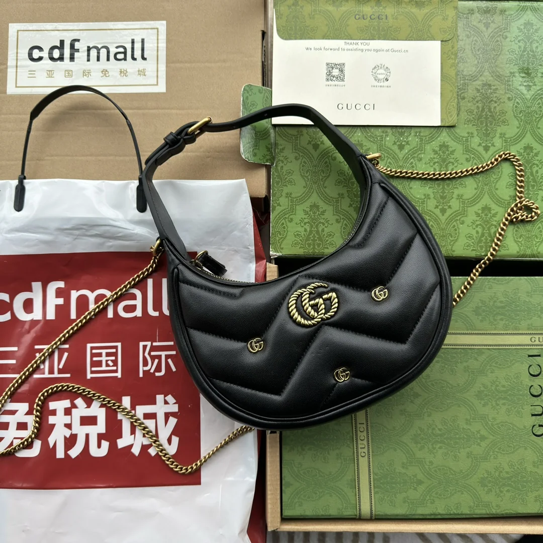 Gucci GG Marmont Half Moon Mini Bag 21x16x5 cm - description_image1