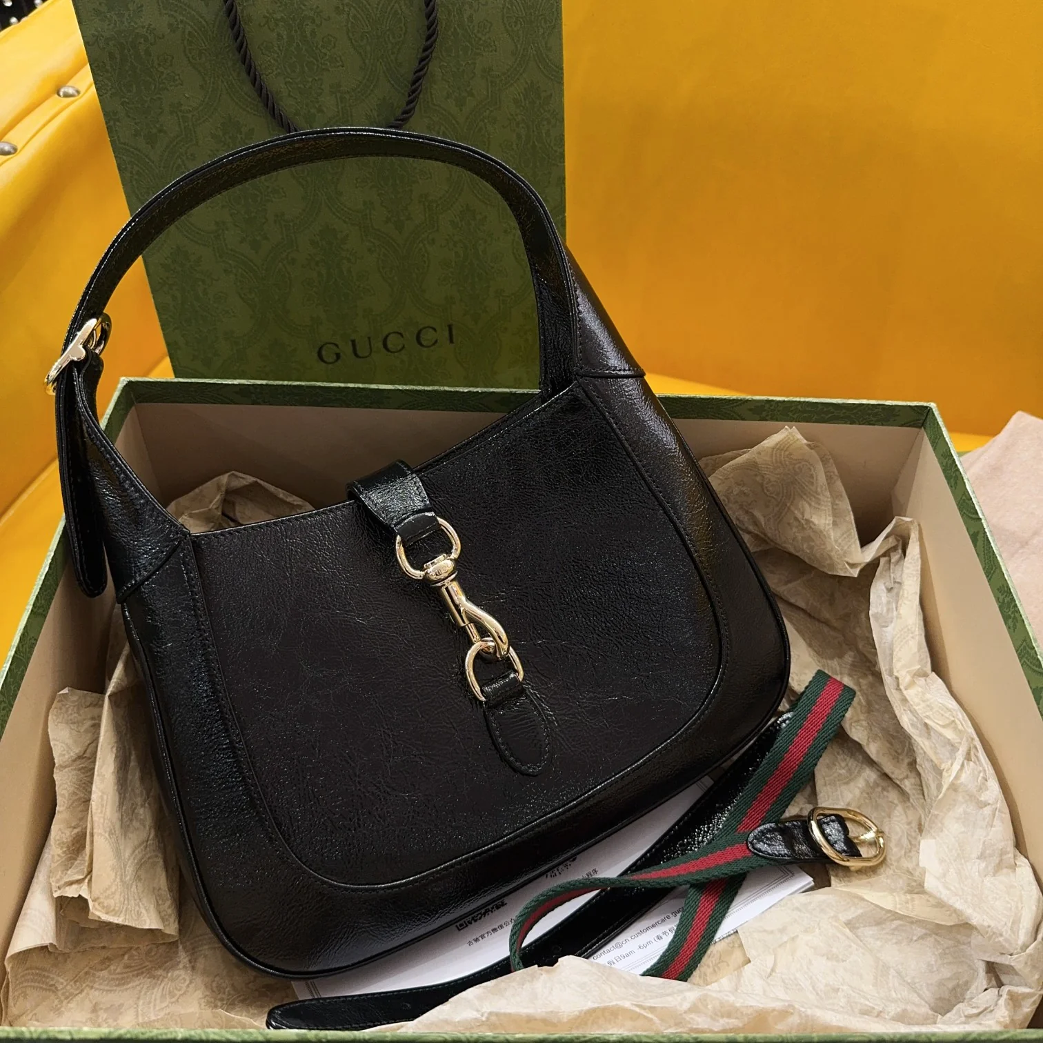 Gucci Jackie Notte Small Shoulder Bag 782849 27.5 x 19 x 4 cm - image1