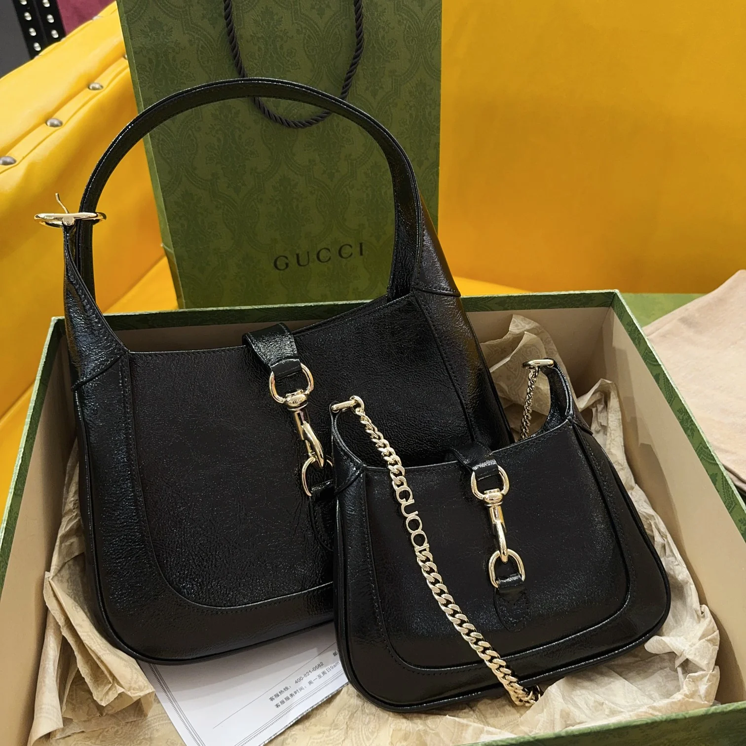 Gucci Jackie Notte Small Shoulder Bag 782849 27.5 x 19 x 4 cm - image9