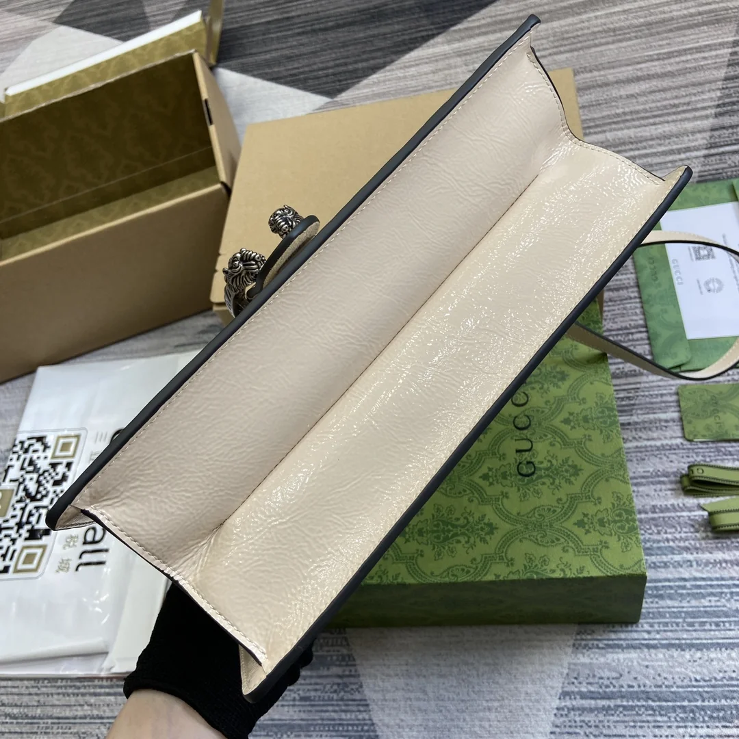 Gucci Dionysus 797 White Patent Leather 10.5cm 29x20x10.5 cm Gucci Dionysus 797 White Patent Leather 10.5cm 29x20x10.5 cm - image6