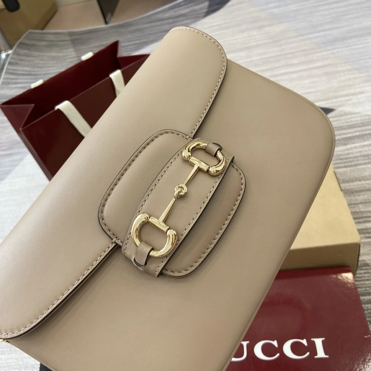 Gucci Horsebit 1955 Small Shoulder Bag 26 x 17.5 x 10 cm - image6