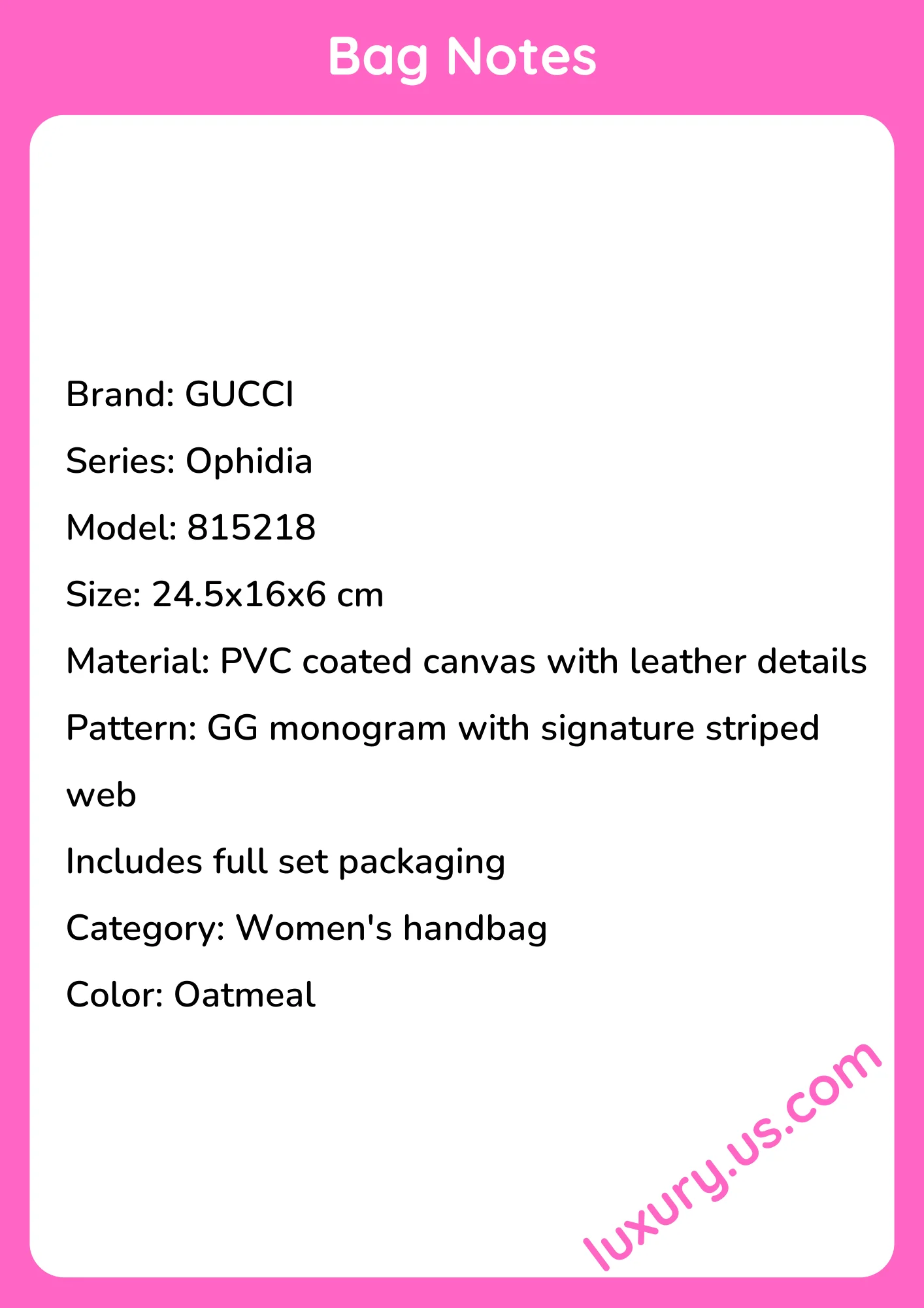 Gucci Ophidia GG monogram shopping bag 24.5x16x6 cm - short_description_image1