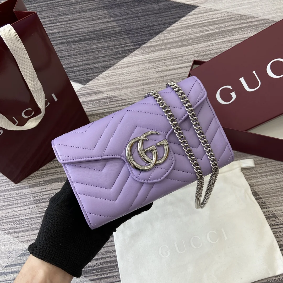 Gucci GG Marmont Chain Wallet 20cm x 12cm x 4cm - description_image1