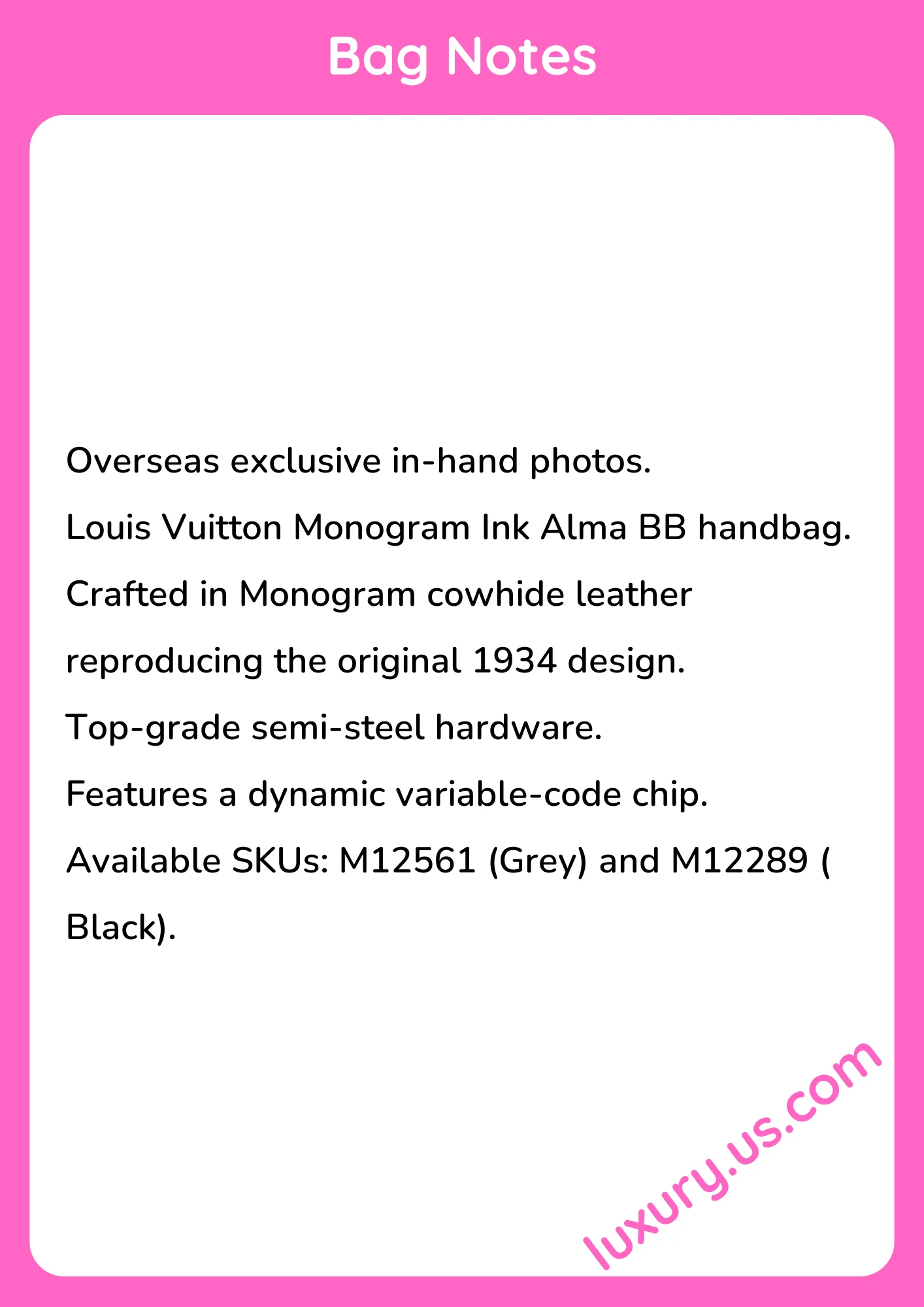Louis Vuitton Monogram Ink M12561 Grey - short_description_image1