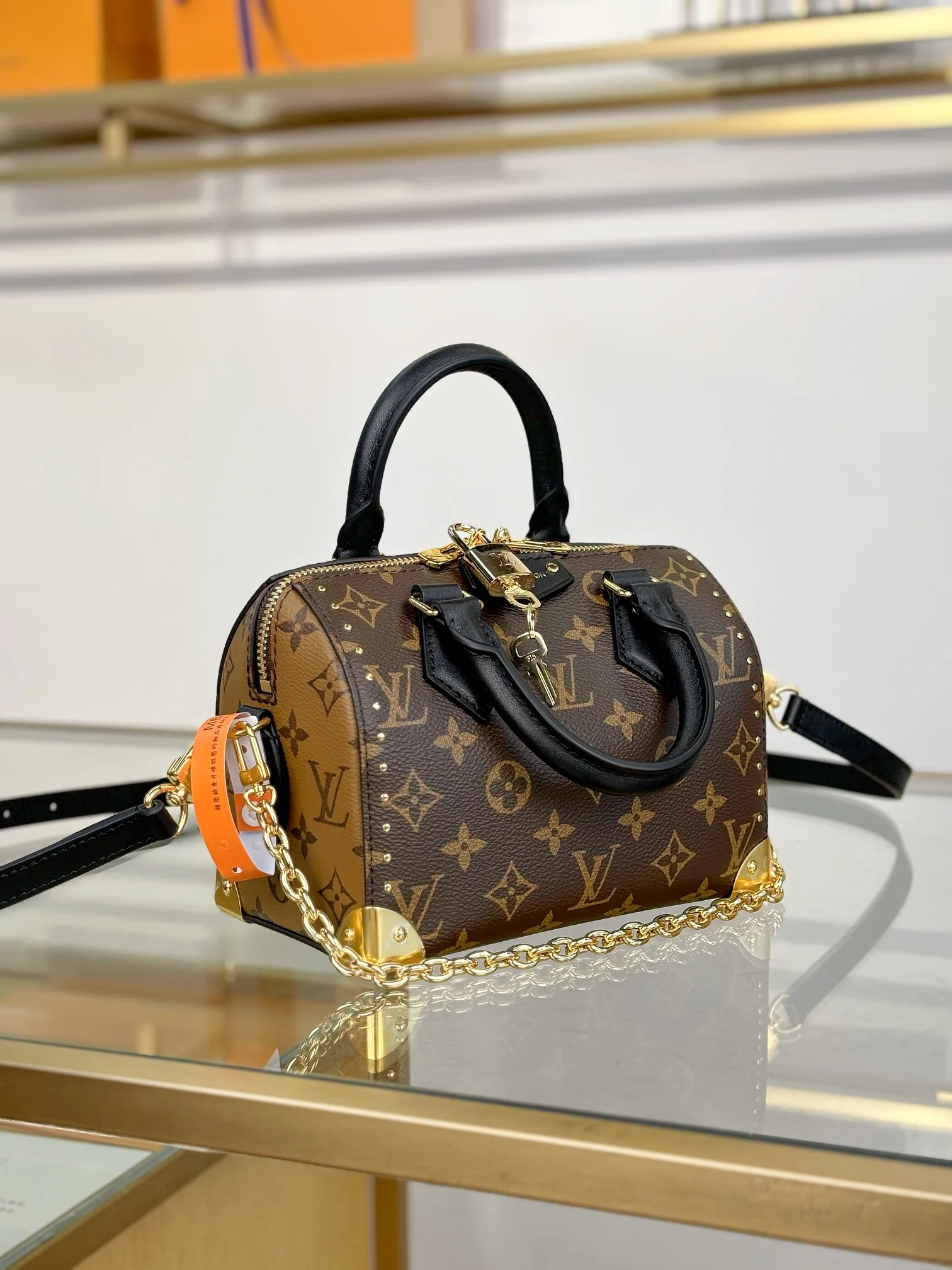 Louisvuitton Speedy Trunk Handbag M13146 20.5x13.5x11 cm - description_image2
