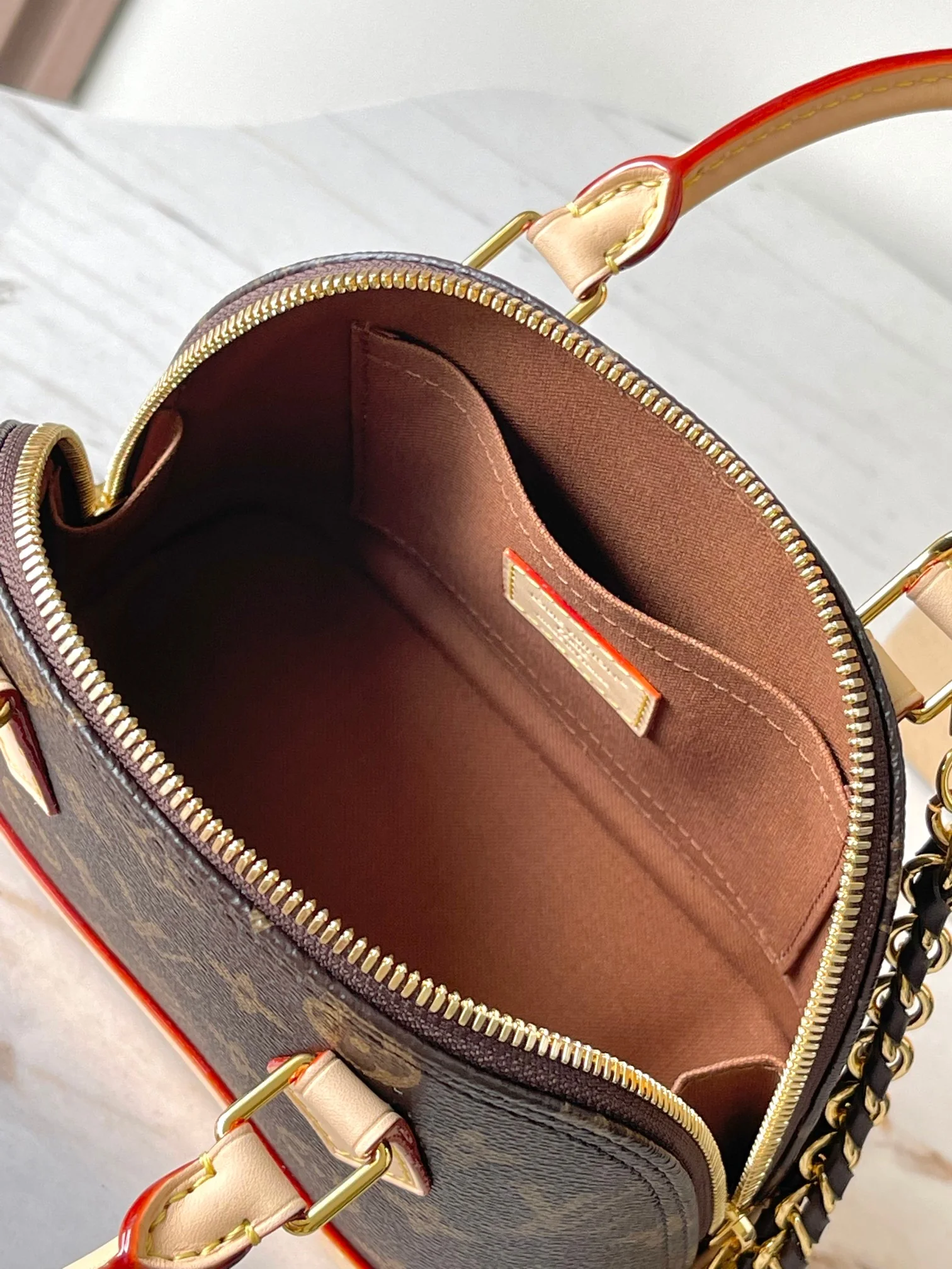 Louis Vuitton Speedy M14933 Brown 8cm - image9