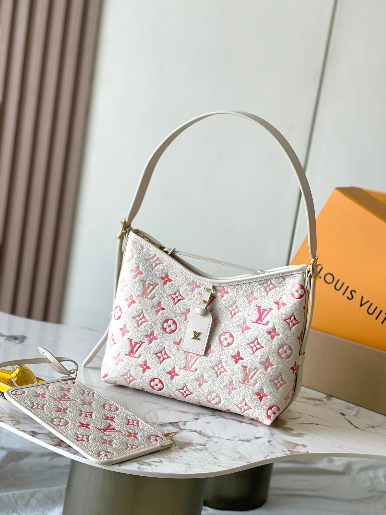 Louisvuitton Carryall Small Handbag Monogram Empreinte Embossed Leather M24652 29x24x12cm - description_image1