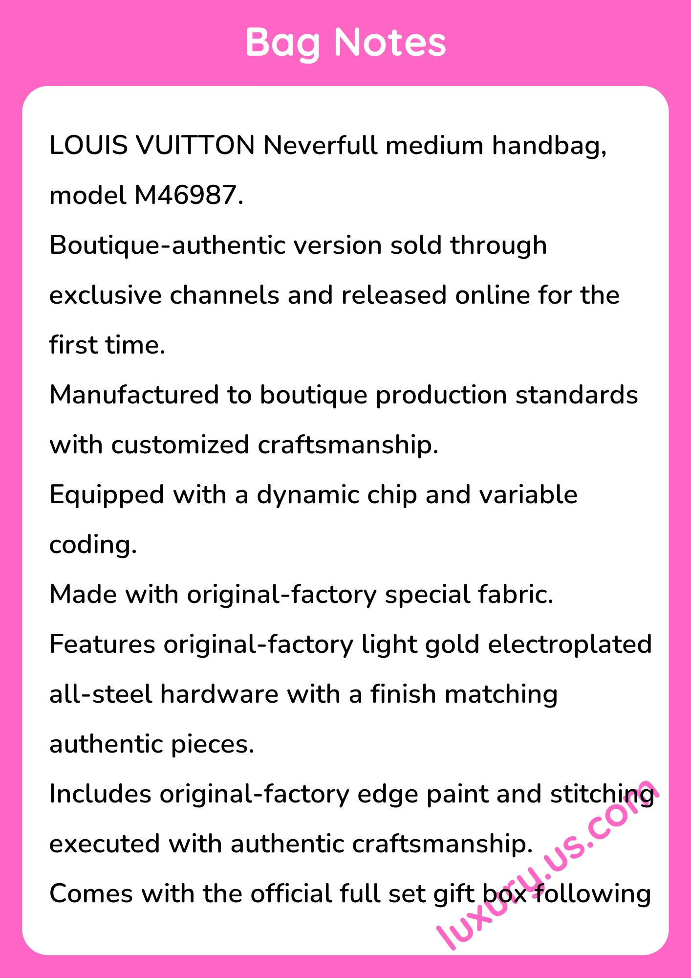 Louisvuitton Neverfull M46987 Louisvuitton Neverfull M46987 - short_description_image1