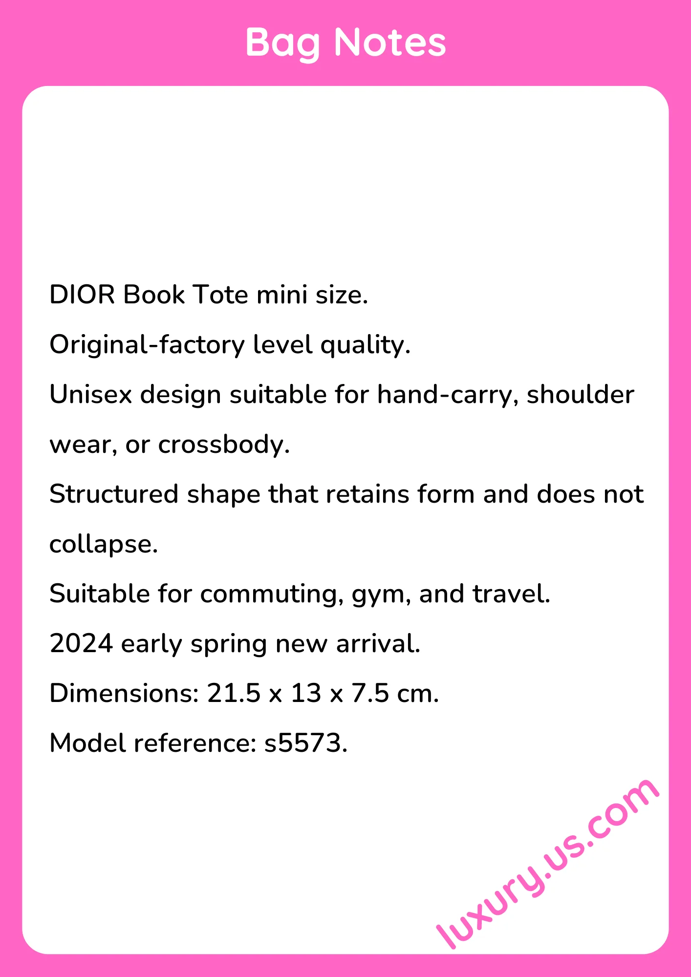 Dior Book Tote 21.5x13x7.5 cm - short_description_image1