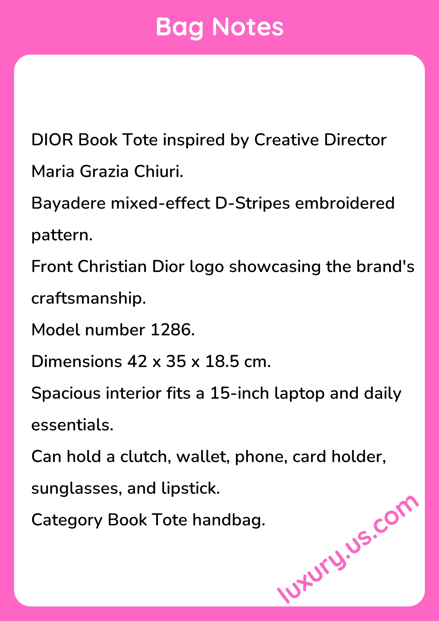 Dior Book Tote 1286 42 x 35 x 18.5 cm - short_description_image1