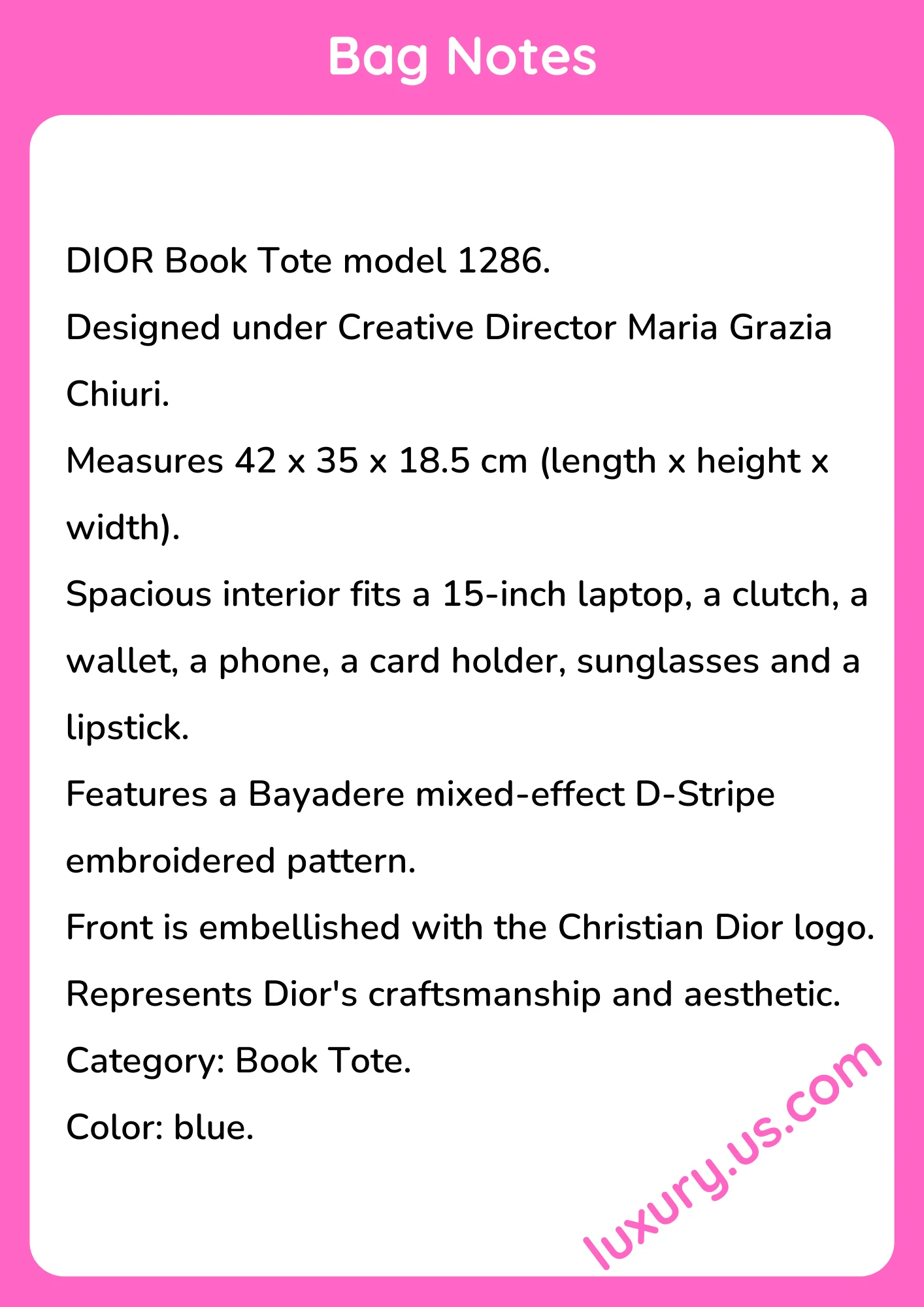 Dior Book Tote 1286 42 x 35 x 18.5 cm Dior Book Tote 1286 42 x 35 x 18.5 cm - short_description_image1