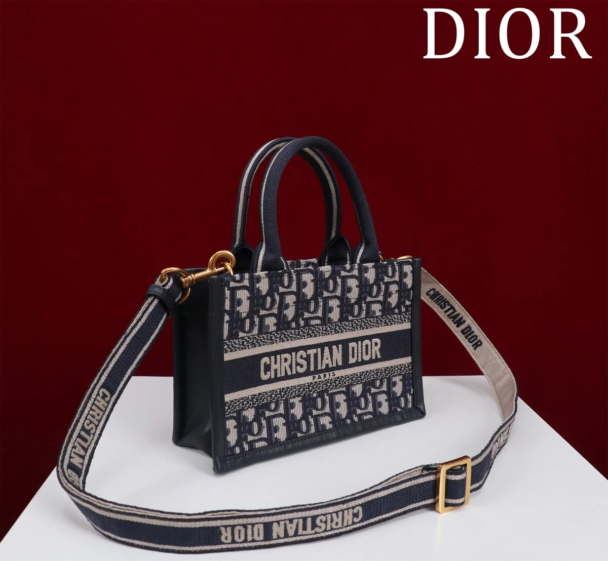 Dior Book Tote Mini Tote with Detachable Strap 22 x 13 x 7.5 cm - description_image2