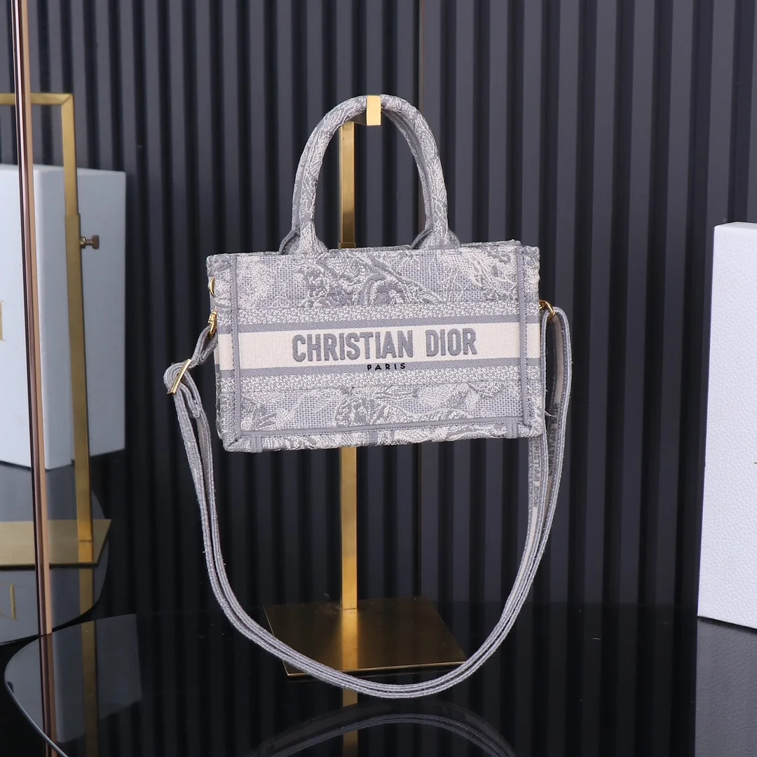 Dior Mini Book Tote Bag with Removable Adjustable Strap 21.5 x 13 x 7.5 cm - description_image1