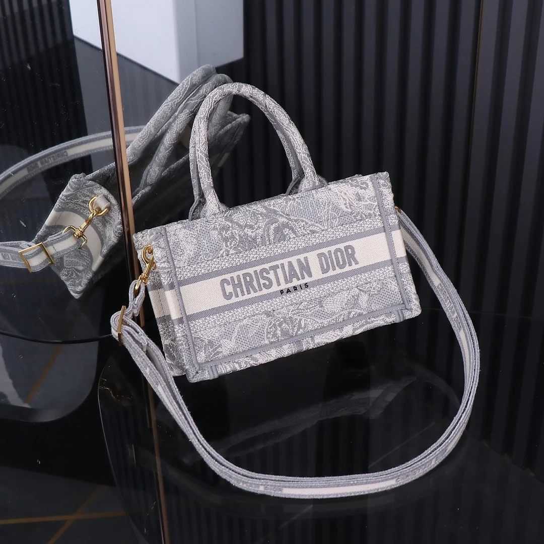 Dior Mini Book Tote Bag with Removable Adjustable Strap 21.5 x 13 x 7.5 cm - description_image7