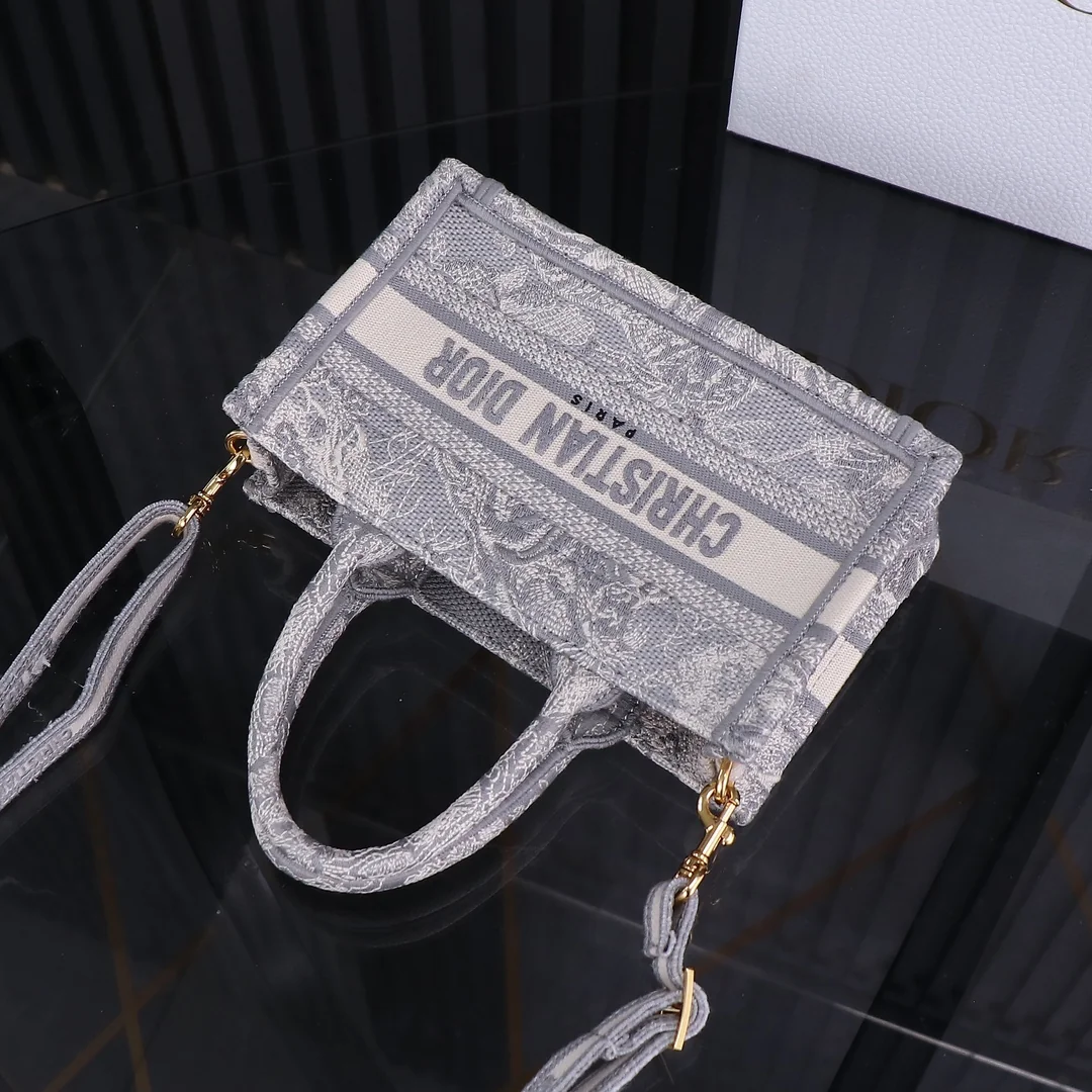 Dior Mini Book Tote Bag with Removable Adjustable Strap 21.5 x 13 x 7.5 cm - description_image9
