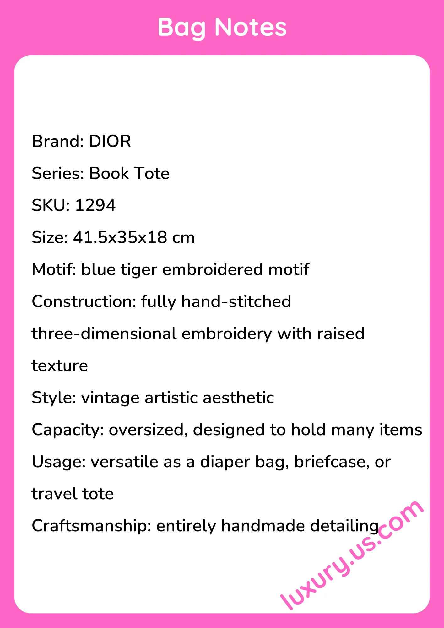 Dior Book Tote Large 41.5x35x18 cm - short_description_image1