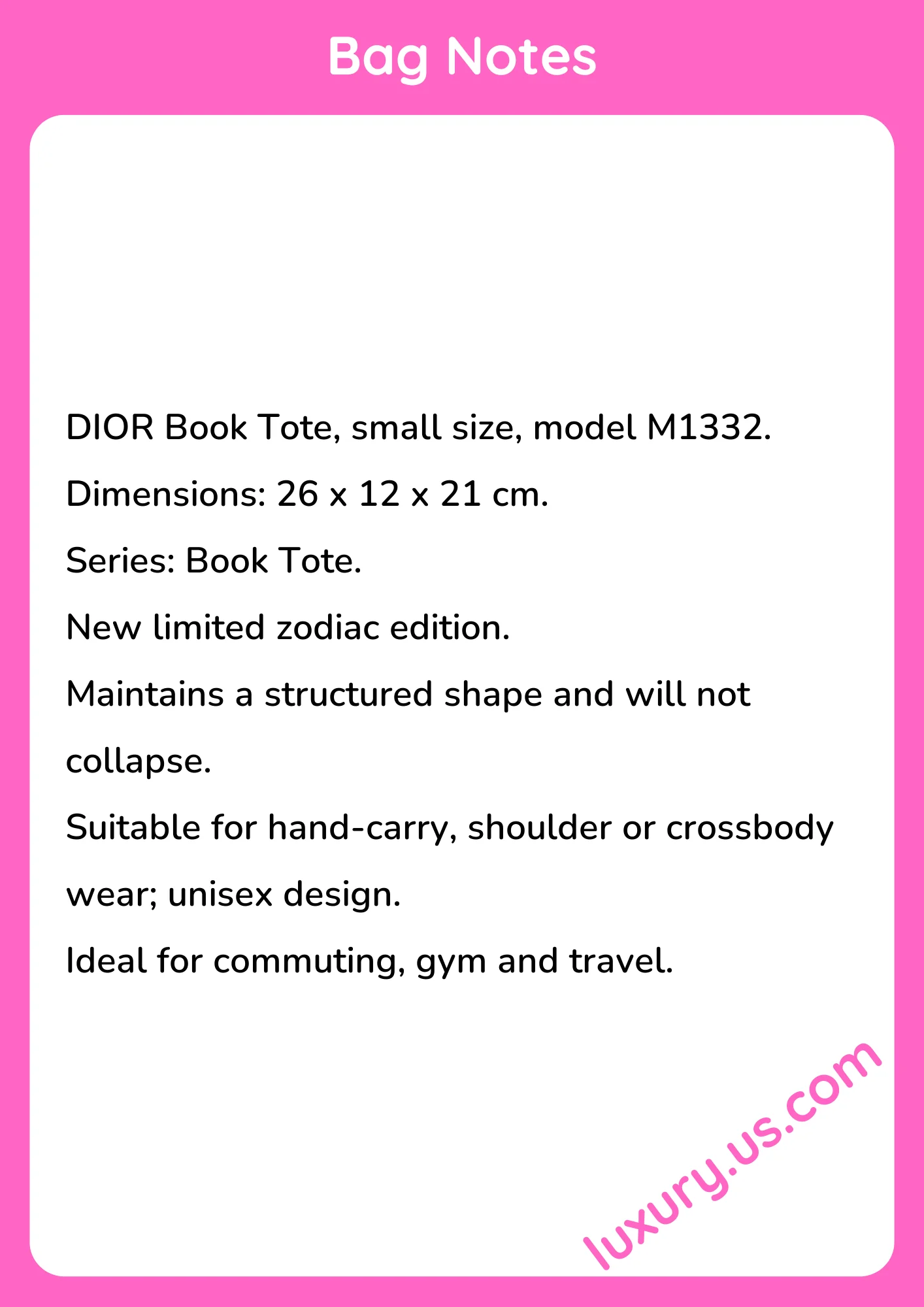 Dior Book Tote 26x12x21 cm - short_description_image1