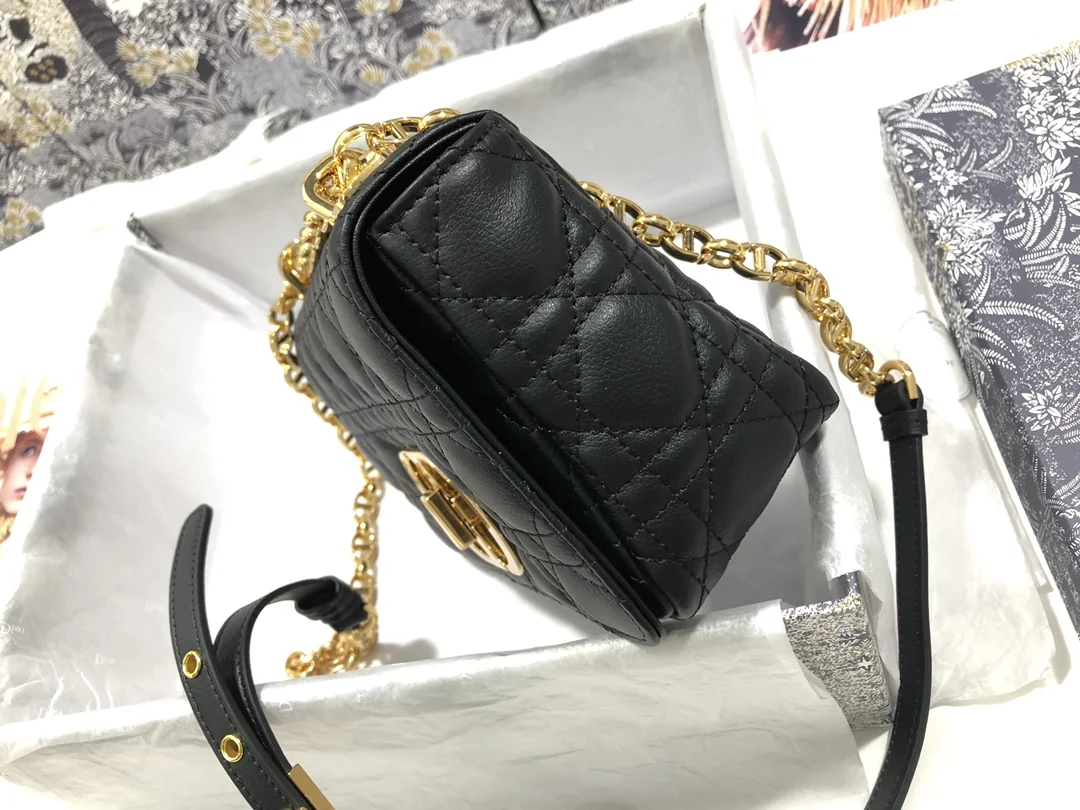 Dior Caro Small Calfskin Leather Shoulder Bag M9241 20 cm x 12 cm x 7 cm - description_image3