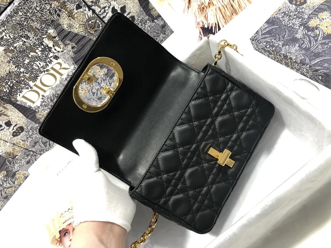 Dior Caro Small Calfskin Leather Shoulder Bag M9241 20 cm x 12 cm x 7 cm - description_image7