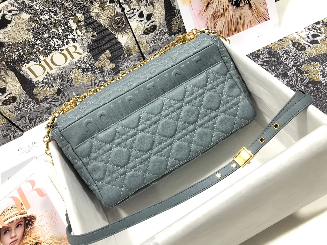 Dior Caro Large Calfskin Quilted Flap Bag M9243 28 x 17 x 9 cm - description_image2