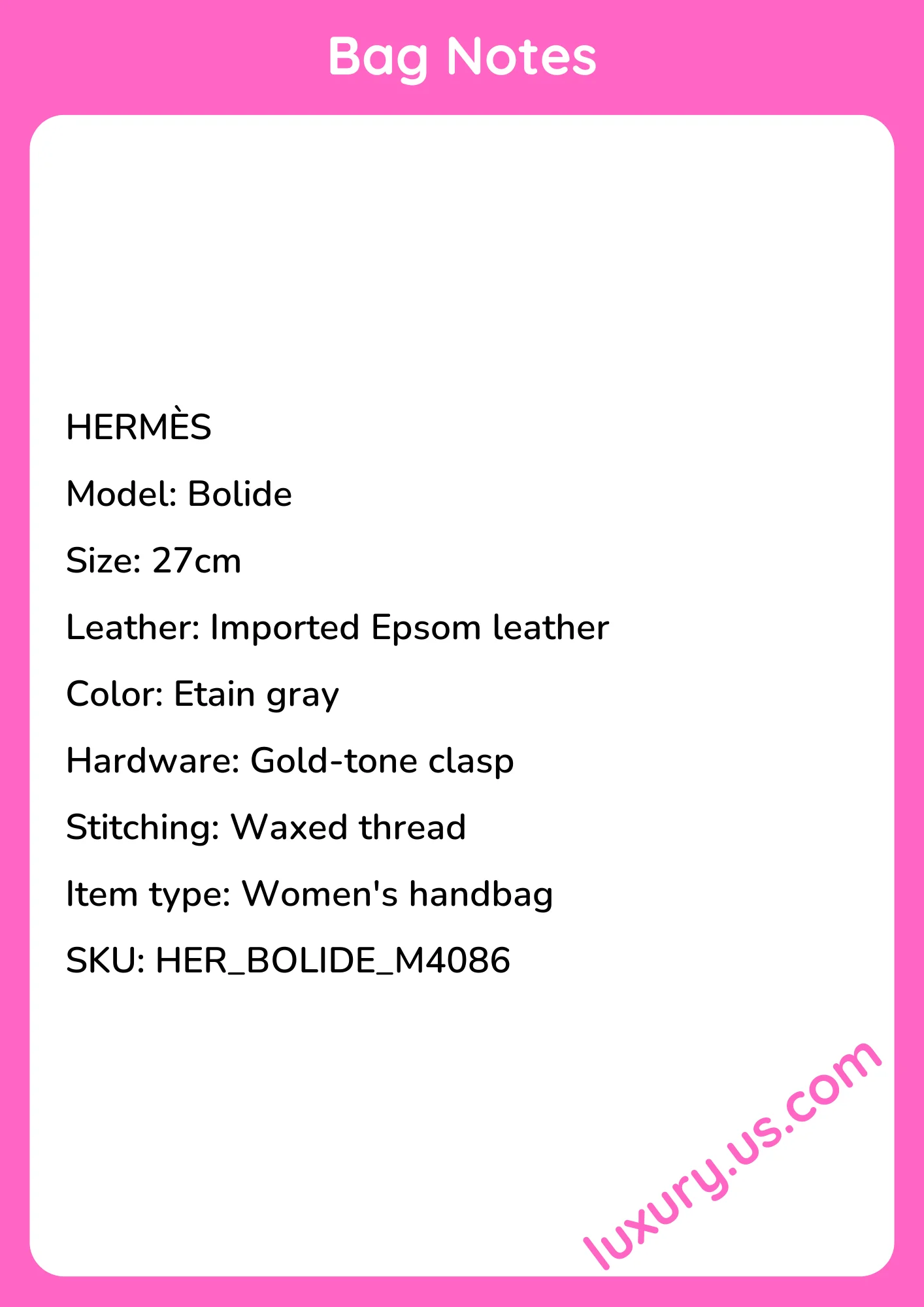 Hermès Bolide 27cm - short_description_image1