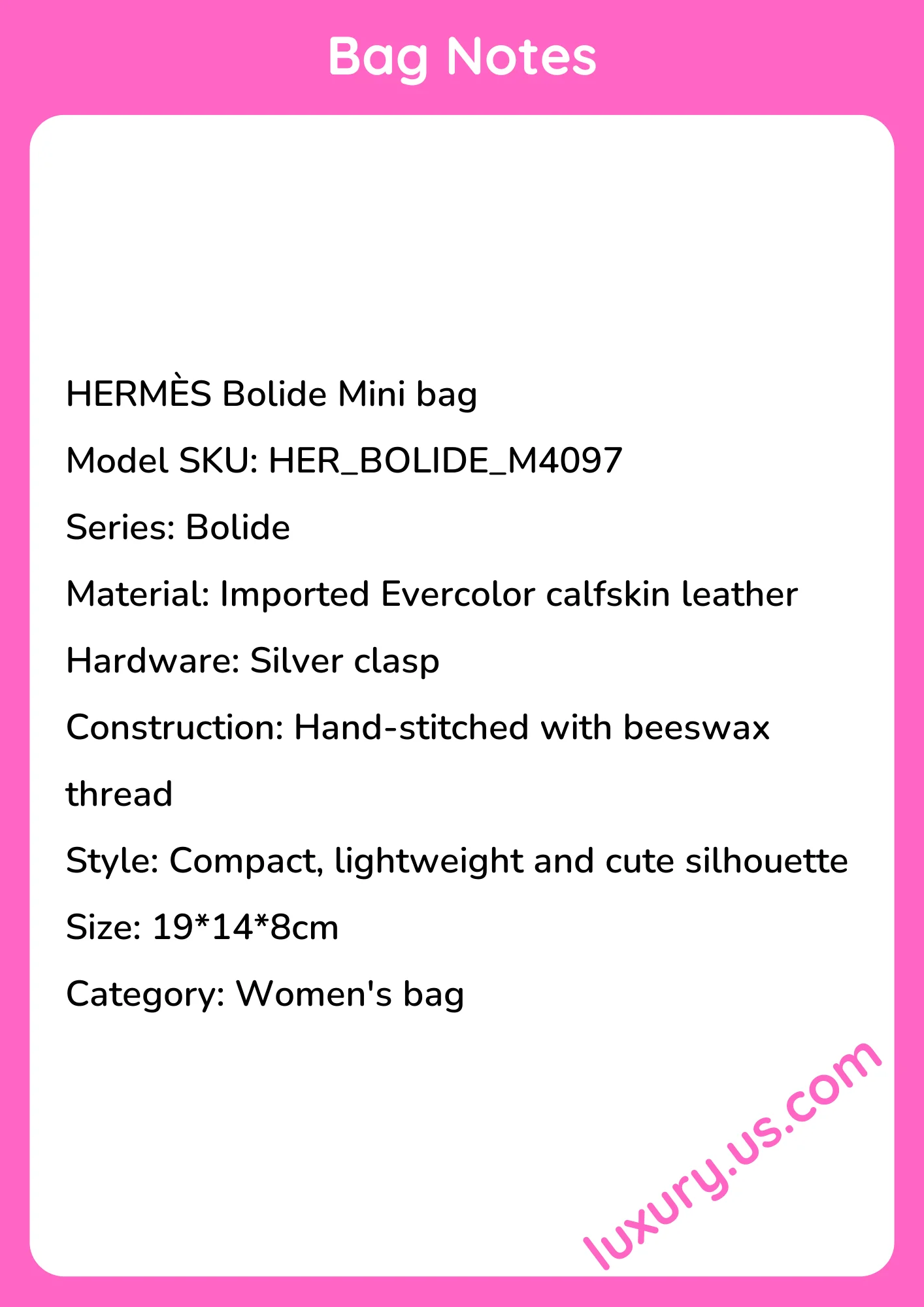 Hermès Bolide Mini 19*14*8cm - short_description_image1